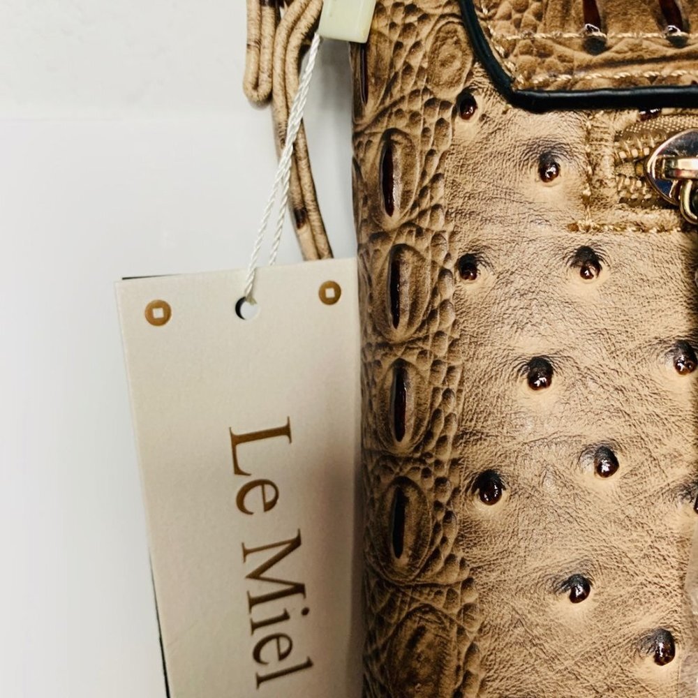 Le Miel Faux Leather Handbag - Picture 7 of 8